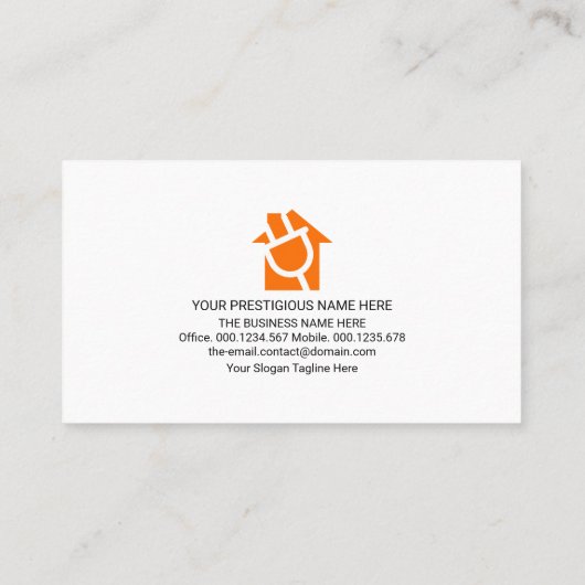 Eenvoudige elektrische bedrading van het circuit visitekaartje (Achterkant)