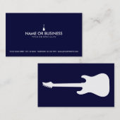 eenvoudige elektrische gitaar visitekaartje (Voorkant / Achterkant)