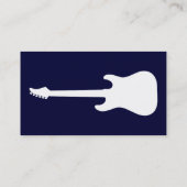 eenvoudige elektrische gitaar visitekaartje (Achterkant)