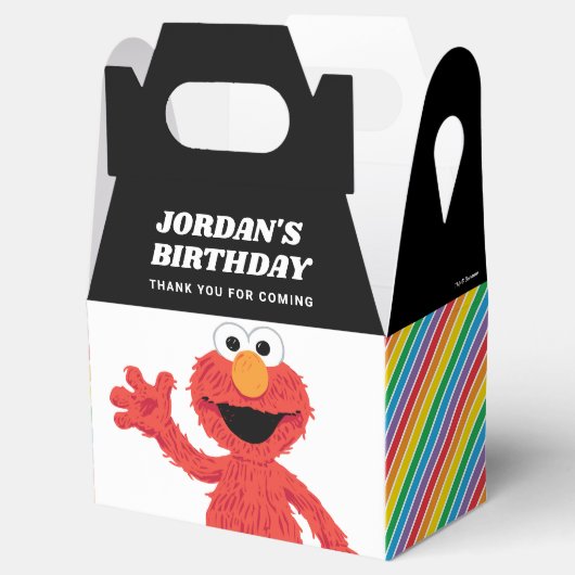 Eenvoudige Elmo 1e Verjaardag Bedankdoosjes (Geopend)