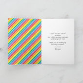 Eenvoudige Elmo 1e verjaardag Bedankkaart (Binnen)