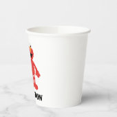 Eenvoudige Elmo 1e Verjaardag Papieren Bekers (Links)