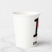 Eenvoudige Elmo 1e Verjaardag Papieren Bekers (Rechts)