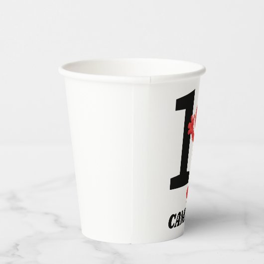 Eenvoudige Elmo 1e Verjaardag Papieren Bekers (Rechts)