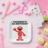 Eenvoudige Elmo 1e Verjaardag Papieren Bordje (Feest)