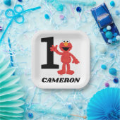 Eenvoudige Elmo 1e Verjaardag Papieren Bordje (Feest)