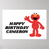 Eenvoudige Elmo 1e Verjaardag Poster (Voorkant)