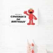 Eenvoudige Elmo 1e Verjaardag Spandoek (Insitu)
