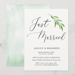 Eenvoudige Elopement Aankondiging Kaarten   Net ge