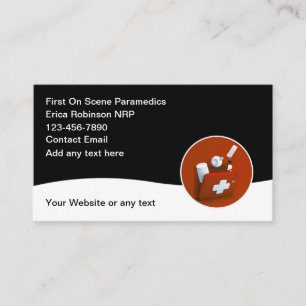 Eenvoudige EMS Paramedics Medische Visitekaartjes