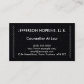 Eenvoudige en basisadviseur op het Visitekaartje v (Voorkant)