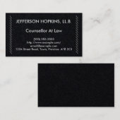 Eenvoudige en basisadviseur op het Visitekaartje v (Voorkant / Achterkant)