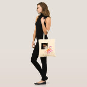 Eenvoudige en chique fotoliefde is zoet tote bag (Voorkant (model))