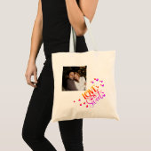 Eenvoudige en chique fotoliefde is zoet tote bag (Voorkant (product))