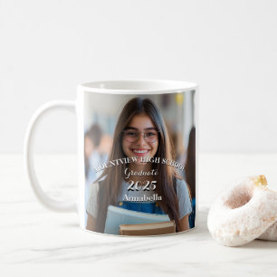 Eenvoudige en een aangepaste foto afstuderen mok