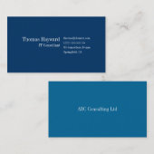 Eenvoudige en eenvoudige beroepskaart visitekaartje (Voorkant / Achterkant)