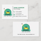 Eenvoudige en effectieve gazon zorg  visitekaartje (Voorkant / Achterkant)