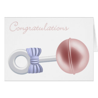 Eenvoudige en elegante Baby kaart