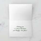 Eenvoudige en elegante Beer-kerstKaart Feestdagen Kaart (Binnen)