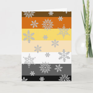 Eenvoudige en elegante Beer-kerstKaart Feestdagen Kaart