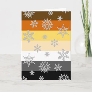 Eenvoudige en Elegante Beer Proud Kerstmis Feestdagen Kaart