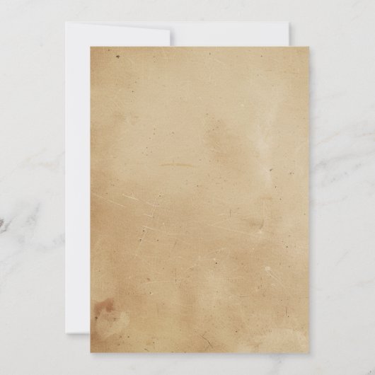 Eenvoudige en elegante Beige Dubbele Verjaardagsfe Kaart (Achterkant)