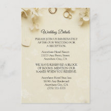 Eenvoudige en elegante Beige Wedding Enclosure Kaa