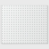 Eenvoudige en elegante blauwe en witte stippen cadeaupapier (Vlak)