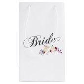 Eenvoudige en elegante bride Floral | Gift Bag Klein Cadeauzakje (Achterkant)