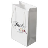 Eenvoudige en elegante bride Floral | Gift Bag Klein Cadeauzakje (Achterkant Gekanteld)