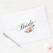 Eenvoudige en elegante bride Floral | Sticker zege (Envelop)