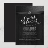 Eenvoudige en elegante bruids douche uitnodiging (Voorkant / Achterkant)