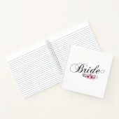 Eenvoudige en elegante bruinroze Floral | NOTITIEB Notitieboek (Binnen)