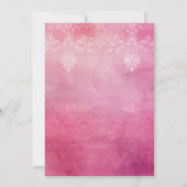 Eenvoudige en elegante donkerroze 21e verjaardag kaart (Achterkant)