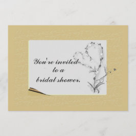 Eenvoudige en elegante Floral Uitnodiging