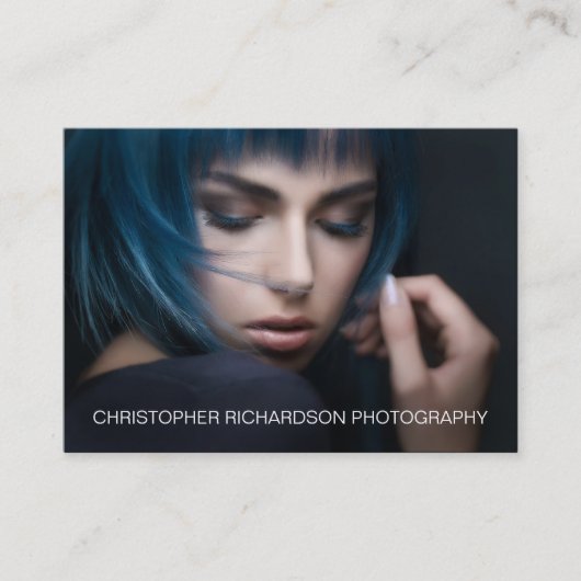 Eenvoudige en elegante fotografie visitekaartje (Voorkant)