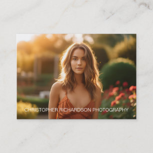 Eenvoudige en elegante fotografie visitekaartje