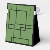 Eenvoudige en elegante geometrie bedankdoosjes (Achterkant)