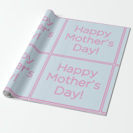 Eenvoudige en Elegante Happy Moederdag in a Box Cadeaupapier