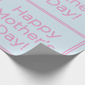 Eenvoudige en Elegante Happy Moederdag in a Box Cadeaupapier (Hoek)