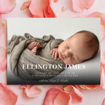 Eenvoudige en Elegante horizontale Baby Foto Geboo