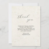 Eenvoudige en Elegante horizontale Baby Foto Geboo Aankondiging (Achterkant)