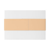 Eenvoudige en elegante initialen voor perzikbruilo uitnodigingen wikkel (Achterkant Voorbeeld)