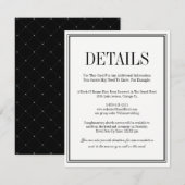 Eenvoudige en elegante Kaart met details (Voorkant / Achterkant)