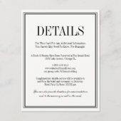 Eenvoudige en elegante Kaart met details (Voorkant)