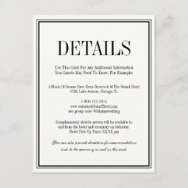 Eenvoudige en elegante Kaart met details