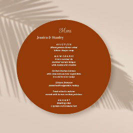 Eenvoudige en elegante Kaarten van het Menu van he
