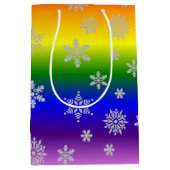 Eenvoudige en elegante kerst medium cadeauzakje (Voorkant)