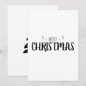 Eenvoudige en elegante kerstkaart (Voorkant / Achterkant)