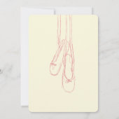 Eenvoudige en elegante kleine danseruitvindingen kaart (Achterkant)